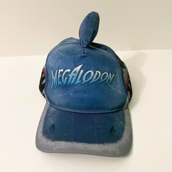 Monster Jam Truck Megalodon Adjustable Youth Hat Cap Shark Fin Kids Boys Girls - Picture 1 of 16